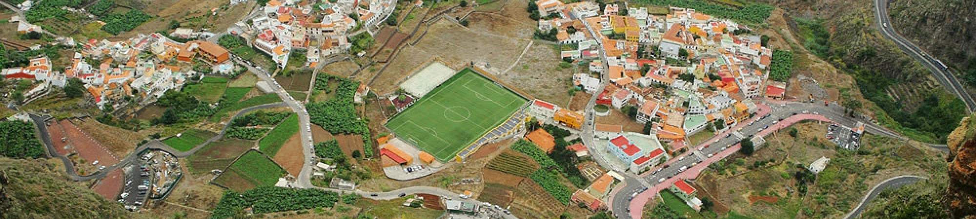 Agulo en La Gomera desde arriba